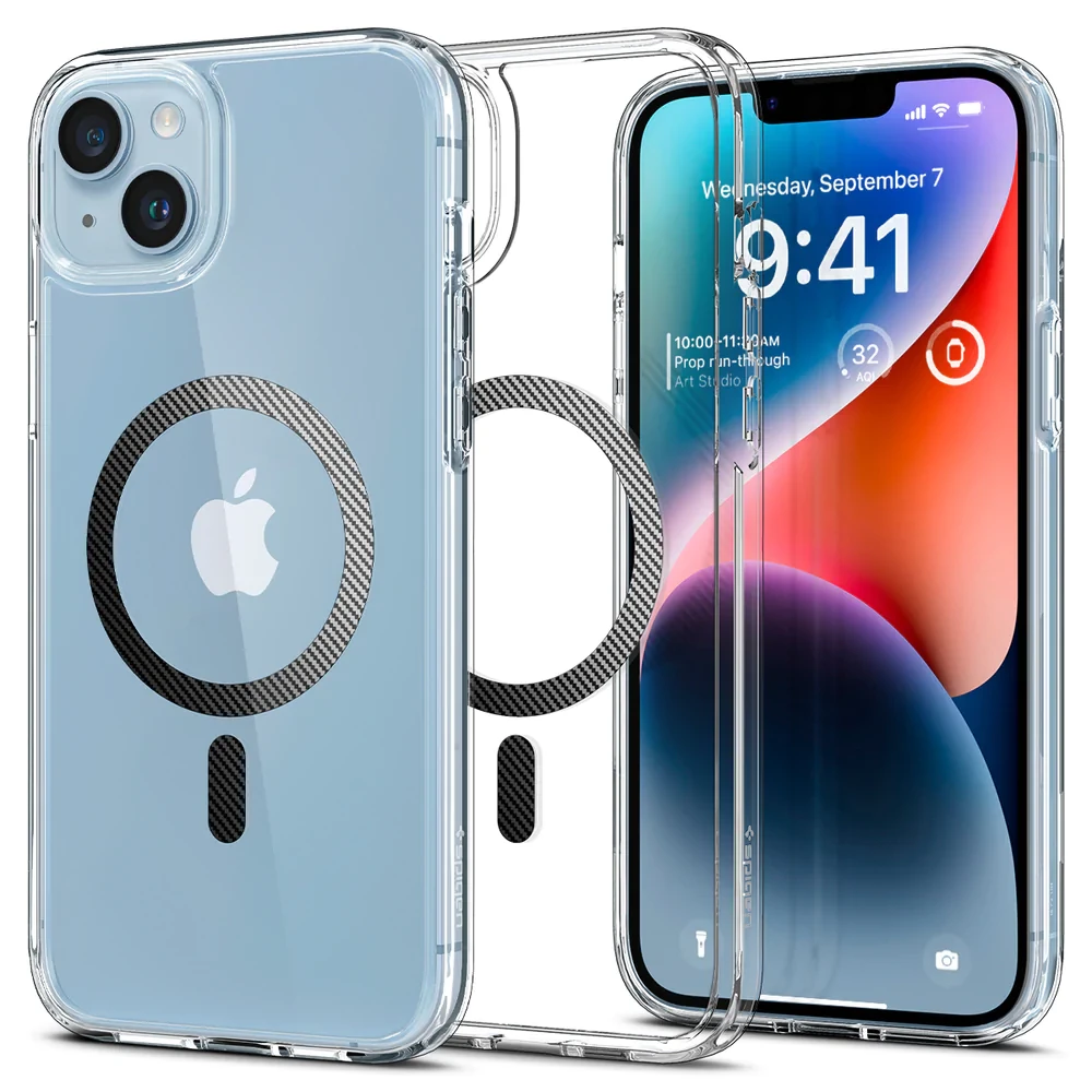 Чохол Spigen для iPhone 14 - Ultra Hybrid MagSafe, Carbon Fiber (ACS05050)