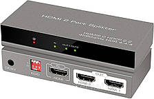 Сплітер HDMI 1x2 HSV333, DC-5V