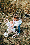 Лялькова коляска Smoby Baby Nurse з поворотними колесами Рожева пудра, фото 7