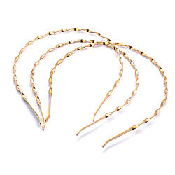 Основа для обідка кручена металева ширина 4 мм Золото 1 шт.