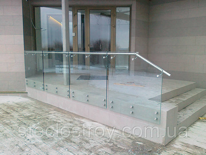 Стеклянные перила (перила из стекла) для лестниц, балконов, террас - фото 1 - id-p191280146
