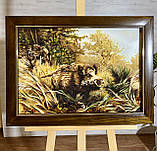 Картина з бурштину Дикий кабан, Картина з бурштину Дикий кабан 40x60 см, фото 4