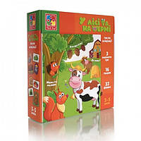 Гра розвиваюча У лісі та на фермі Укр Vladi Toys
