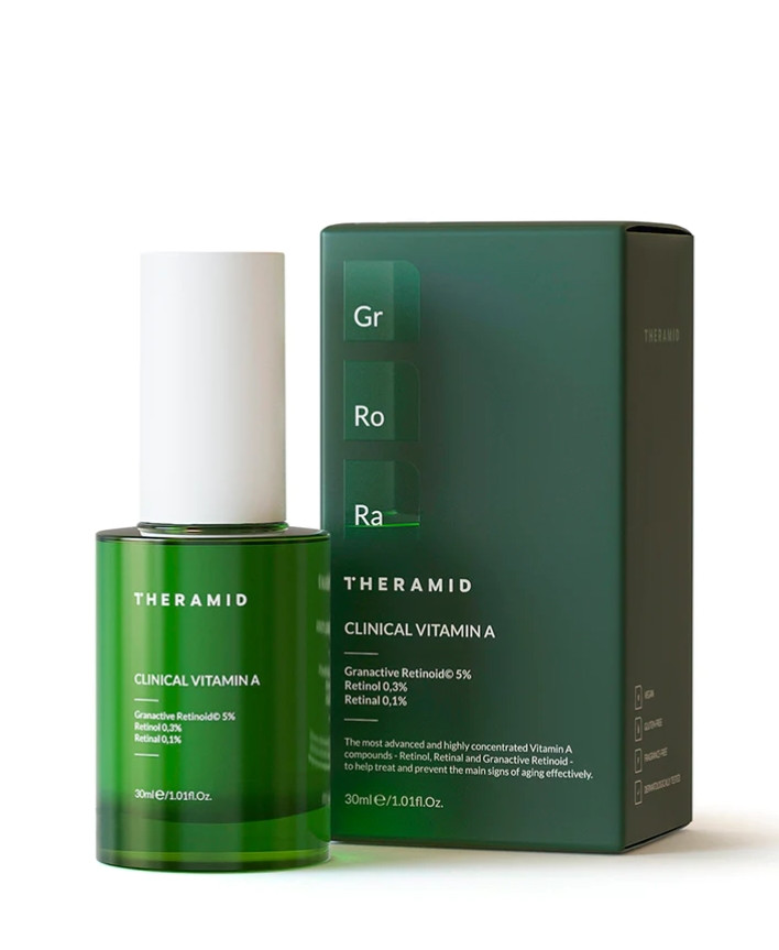 Theramid Clinical Vitamin A 30 ml - Активна антивікова крем-сироватка з висококонцентрованим вітаміном А