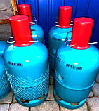 Газовий балон 12 л, УСІЛЕНИЙ Польський, + перехідник для заправлення, фото 2