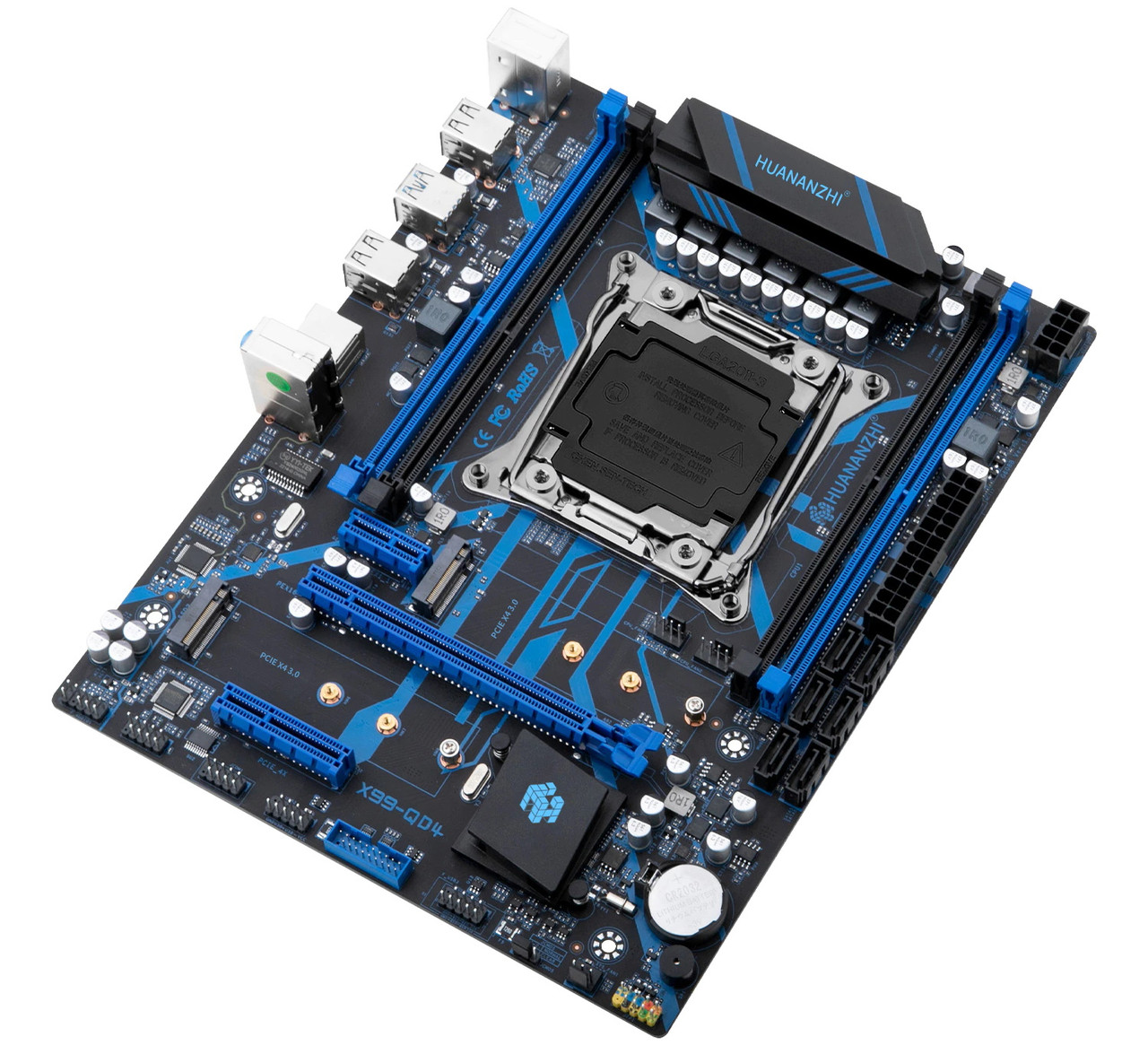 Купить Материнская плата HUANANZHI X99-QD4 LGA2011-3 mATX, цена 3300 ...