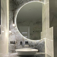 Дзеркало з серії «Moon» з фоновою підсвіткою 90*70 cм для ванної кімнати,вітальні,передпокою