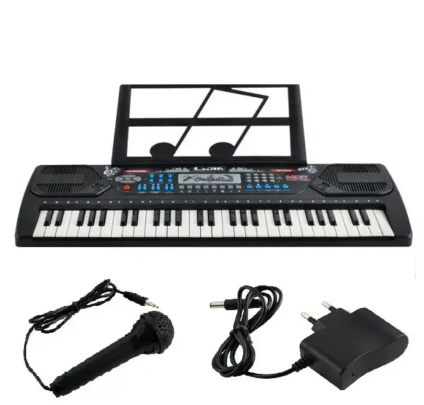 Синтезатор із мікрофоном і тримачем для нот дитячий Electronic Keyboard 8238