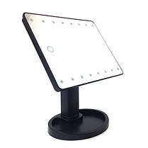 Дзеркало для макіяжу з LED-підсвіткою 22 Large LED Mirror Чорне, фото 2
