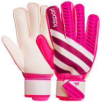 Перчатки для вратаря с защитными вставками на пальцы малиново-фиолетовые FB-893, 10: Gsport 9, 9, Малиновый