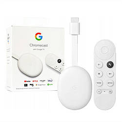 Chromecast з Google TV, ТБ приставка від Google, Новинка версія з 4k/Bluetooth/Wi-Fi/UAndroid TV