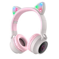 Наушники беспроводные Hoco Cheerful Cat ear W27 Bluetooth MS