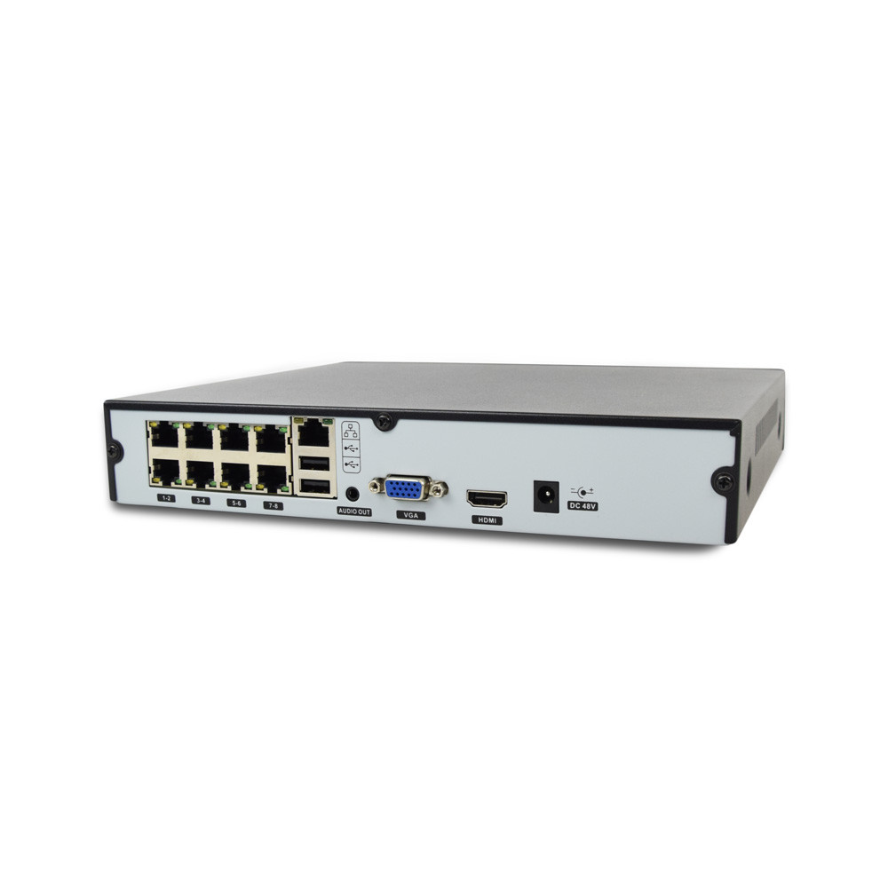 IP-видеорегистратор 8-канальный ZKTeco Z8508NER-8P с AI функциями и 8 PoE-портами для систем видеонаблюдения - фото 2 - id-p1744074579