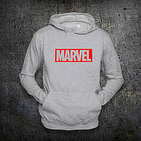 Худі Fruit of the Loom Логотип Марвел Кофта Logo Marvel Сіре XL (1591089)