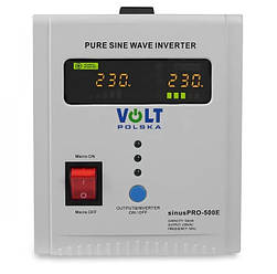 Комплект ДБЖ Volt Polska SINUS PRO 500 E PLUS 12/230V (300/500W) + Акумулятор Lamex CSSB 80 Ah