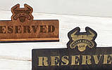 Табличка Reserved, резерв столу 200х100х40мм, фото 2