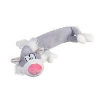 ИГРУШКА ДЛЯ СОБАК КОТ С ПИЩАЛКОЙ/ТКАНЬ GIGWI PLUSH, ПЛЮШ, ИСКУССТВЕННЫЙ МЕХ, 63 СМ