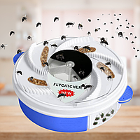 Электрическая ловушка для мошек и мух уничтожитель насекомых Electric Fly Trap Flycatcher (флайкечер)