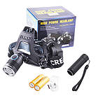 Світлодіодний налобний ліхтар 2в1 Police BL 6888 T6 з зумом, фото 5