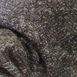 Трикотаж вовняний Ялинка коричневий меланж, фото 5