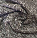 Трикотаж вовняний Ялинка коричневий меланж, фото 3