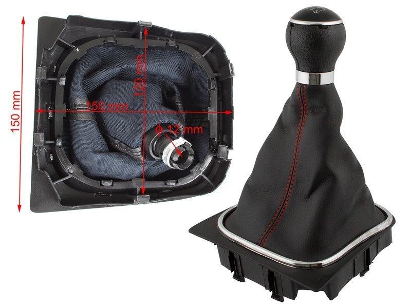 VOLKSWAGEN Golf V (03-08) ручка перемикання передач 6 ступка КПП + чохол + рамка, Фолькцваген Гольф 5
