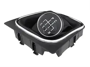 VOLKSWAGEN Golf V (03-08) ручка перемикання передач 5 ступка КПП + чохол + рамка, Фолькцваген Гольф 5