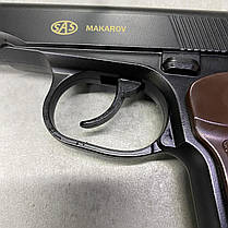 Пістолет пневматичний SAS Makarov кал. 4.5 мм (кульки BB), корпус – метал (КМ-44DHN), фото 2
