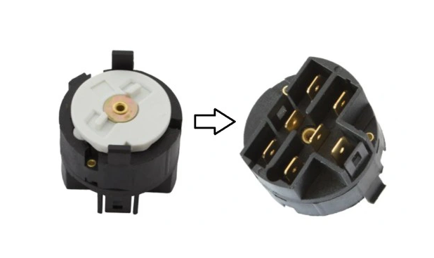 Fiat Punto II (99-11) контактна група (ШИРОКІ КОНТАКТИ) замка запалювання 662126, Фіат Пунто 2, фото 1