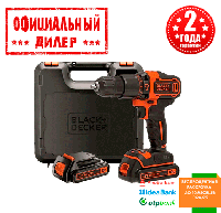 Аккумуляторная дрель-шуруповерт BLACK&DECKER BDCHD18KB (18 В, 1.5 А/ч) Топ 3776563