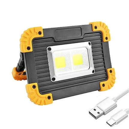 Прожектор світлодіодний L812-20W-COB+1W, 2x18650/3xAA, ЗУ microUSB, Power Bank, Box