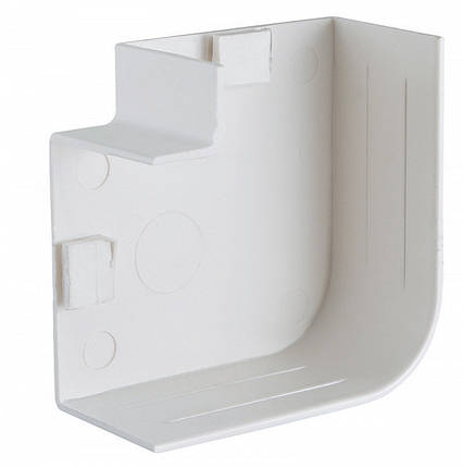 Кут плоский для кабельного короба АСКО-УКРЕМ 40x16, білий, ПВХ, вогнестійкий, фото 2