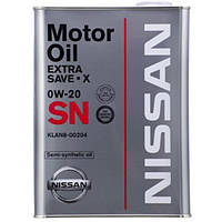 Синтетическое моторное масло для бензиновых двигателей Nissan Extra Save 4 л