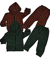 Вязаный детский костюм с капюшоном, зимний комплекты для малышей Для мальчиков, 26