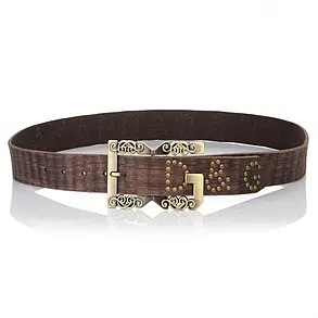 Ремінь жіночий шкіряний DG121-1 Brown, фото 2