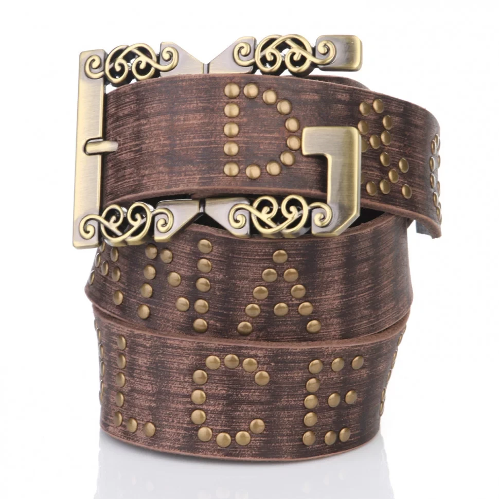 Ремінь жіночий шкіряний DG121-1 Brown