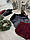 Жіночі плюшеві шорти оптом та в роздріб S-M бордо, фото 4