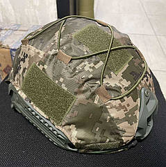 Чохол кавер на каску шолом типу Fast з панелями Векро Піксель