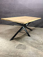 Стіл обідній VNG Cross 1400x750x750 мм Дуб