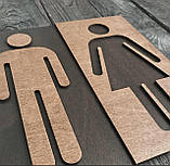 Табличка WC 25х25см см 3+3мм, фото 2