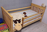 Дерев'яне дитяче ліжко Адель вільха 80*160 + матрац Comfort-1 Акція, фото 2