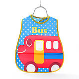 Слинявчик нагрудник з кишенею Автобус (02147), фото 2