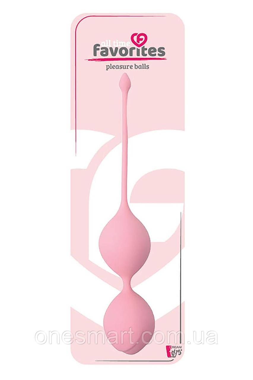 Вагінальні кульки SEE YOU IN BLOOM для тренування м'язів тазу силіконові водонепроникні рожеві, фото 1