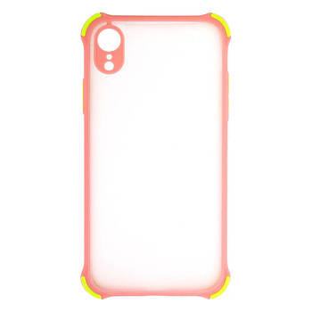 Силіконовий чохол TOTU Armor with Frame для iPhone Xr Рожевий