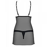 Cорочка Obsessive 865-CHE-1 chemise & thong S/M, фото 3