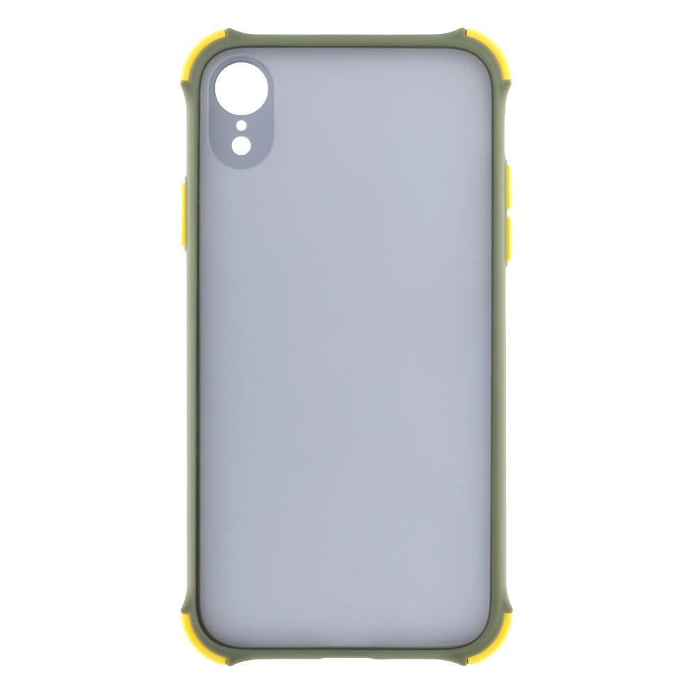 Силіконовий чохол TOTU Armor Dark with Frame для iPhone Xr Оливковий