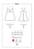 Сорочка Obsessive Behindy babydoll & thong S/M, фото 5