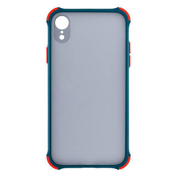 Силіконовий чохол TOTU Armor Dark with Frame для iPhone Xr Зелений