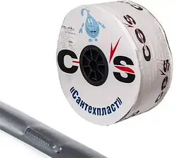 Крапельна стрічка еміттерна COS, 6mil, 20 см, водовилив 1.4 л/год, 100 м