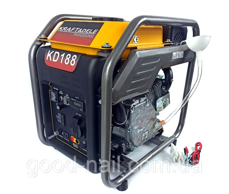 Генератор бензиновий інверторний KRAFT&DELE KD188  (Польша) [4,2-4,5 кВт], фото 1